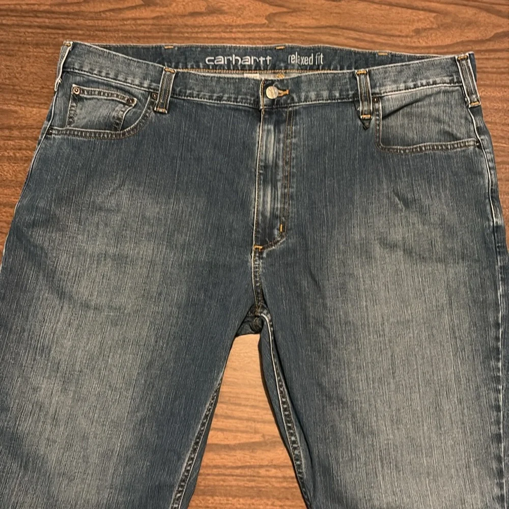 Carhartt 42x30 Rugged Flex Denim Jeans Relaxed Seat Thigh Straight Leg